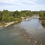 Tramo del río Aragón que quedaría inundado por el recrecimiento. Foto: Pipa Álvarez